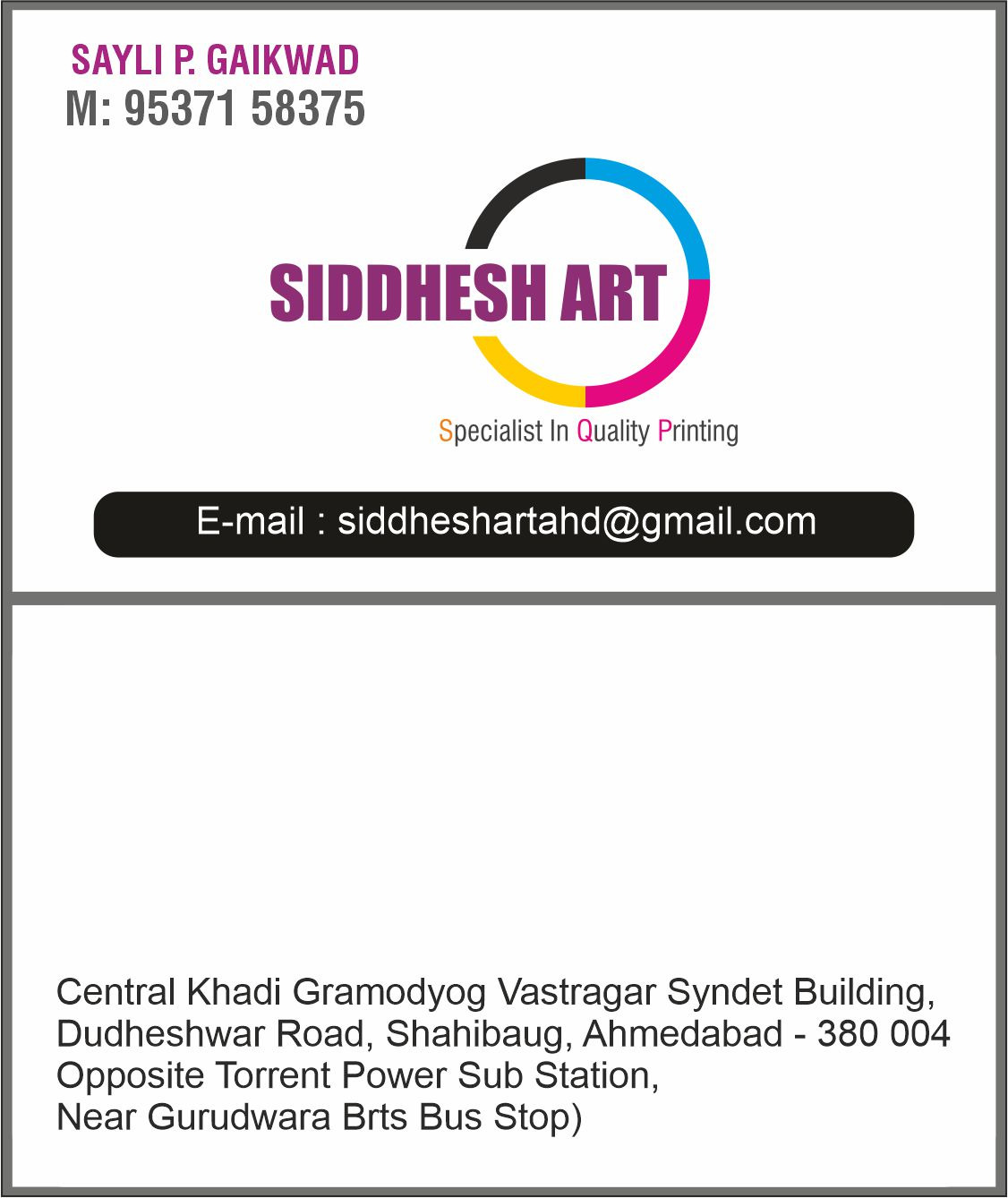 Siddhesh Art Dudheshwar Ahmedabad